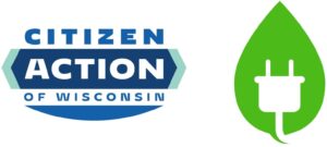 Logos for Citizen Action of Wisconsin and Green Homeowners United